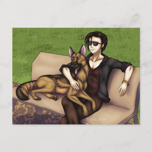 A Day at the Dog Park Card ポストカード (正面)