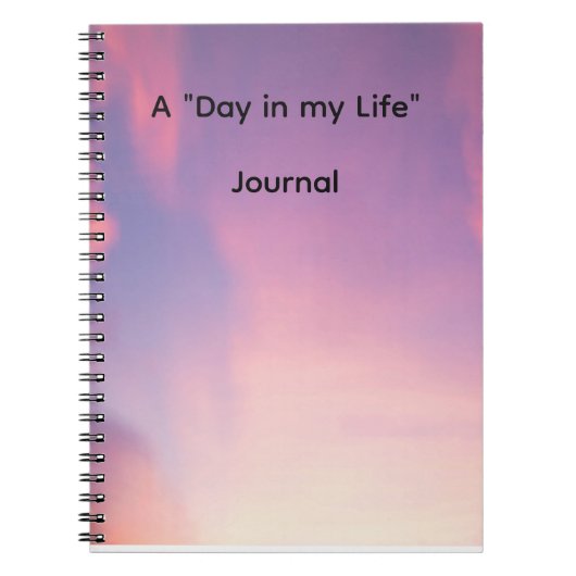 A Day in my Life Journal; ノートブック (正面)