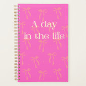A Day in the Life Pink Bow Planner プランナー手帳 (正面)