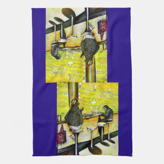 A Day Off from Crazy キッチンタオル (縦)