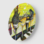 A Day Off from Crazy ラージ壁時計 (傾斜)