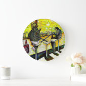 A Day Off from Crazy ラージ壁時計 (ホーム)