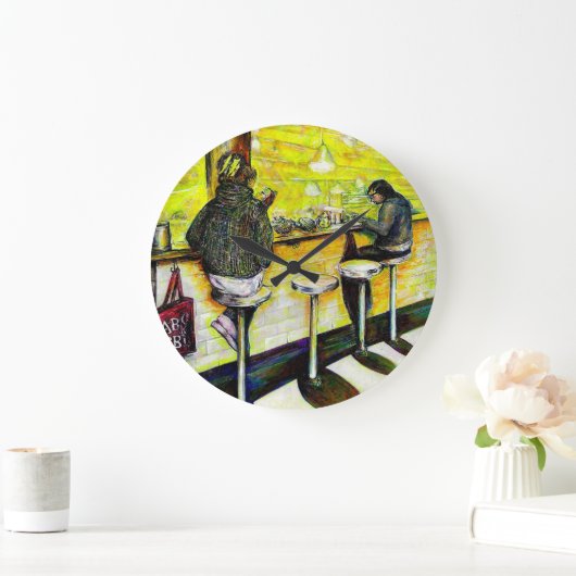 A Day Off from Crazy ラージ壁時計 (ホーム)