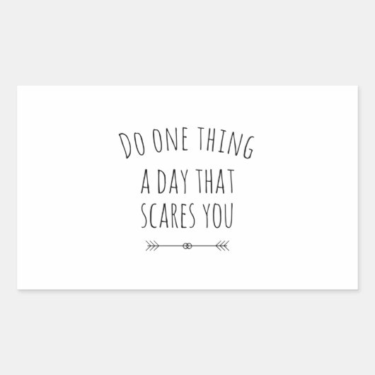 A day that scares you black 長方形シール (正面)