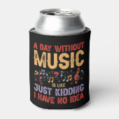 A Day Without – 音楽おもしろい愛好家デザイン 缶クーラー (缶正面)