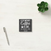 A Day Without Coffee Funny Coffee Lover Gift ポストイット (オフィス)