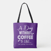 A Day Without Coffee Is Like... Print トートバッグ (裏面)