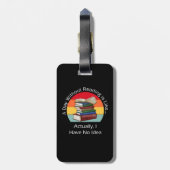 A Day Without Reading Book Lover Book Nerd Librari ラゲッジタグ (裏面縦)