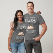 A day without reading is like funny bookworm tシャツ (ユニセックス)