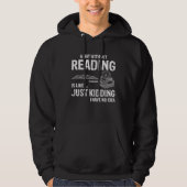 A day without reading is like Just kidding パーカ (正面)