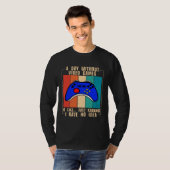 A Day Without Video Games Funny Video Gamer 35 Tシャツ (正面フル)