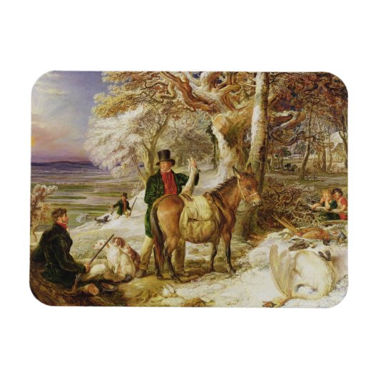 A Day's Sport, 1826 (キャンバス上の油) マグネット (横)