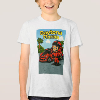 A Daytona themed Kids T-shirt トライブレンドＴシャツ