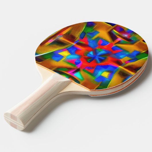 A Decorated Ping Pong Paddle 卓球ラケット (正面アングル)