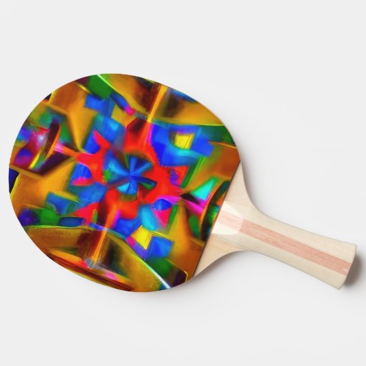 A Decorated Ping Pong Paddle 卓球ラケット (横)