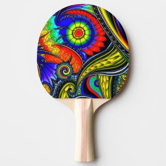 A Decorated Ping Pong Paddle 卓球ラケット (正面)