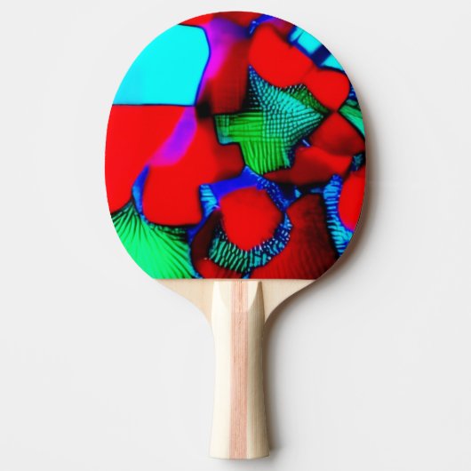 A Decorated Ping Pong Paddle 卓球ラケット (正面)