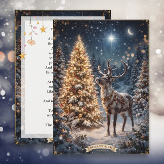 A Deer and the North Star | クリスマスのギフトに名前を入れて贈ろう シーズンカード