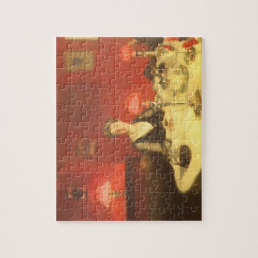 A Dinner Table at Night by John Singer Sargent ジグソーパズル (縦)