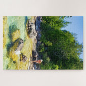 A Dip – カナダの花ポット島 ジグソーパズル (横)