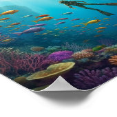 A diver discovers a castle in the reef ポスター (角)