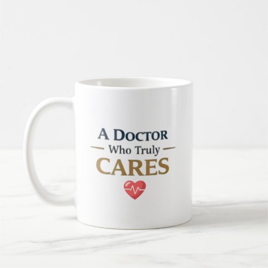 A Doctor Who Truly Cares Personalized gift コーヒーマグカップ (左)