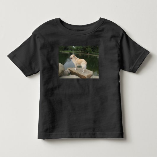 A Dog At A Pond トドラーTシャツ (正面)
