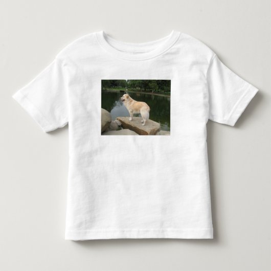 A Dog At A Pond トドラーTシャツ (正面)