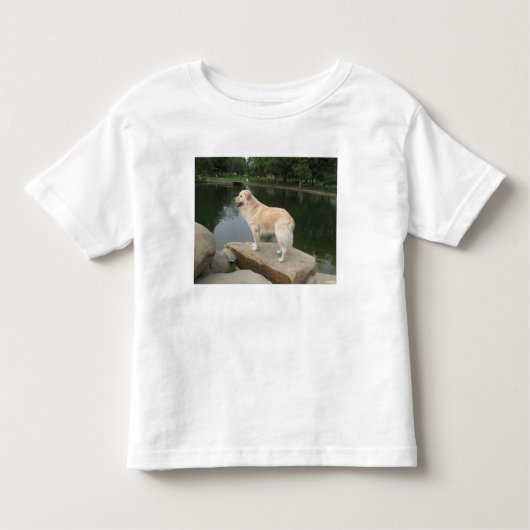 A Dog At A Pond トドラーTシャツ (正面)