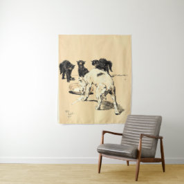 A Dog Day Pl 03 (1902)セシル・チャールズ・ウィンザー タペストリー