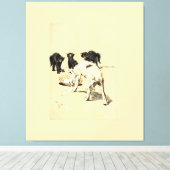 A Dog Day Pl 03 (1902) Cecil Charles Tapestry キャンバスプリント (インサイチュ (ウッドフロア))