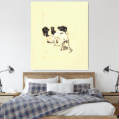 A Dog Day Pl 03 (1902) Cecil Charles Tapestry キャンバスプリント (インサイチュ (寝室))