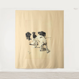 A Dog Day Pl 03 (1902) Cecil Charles Tapestry タペストリー