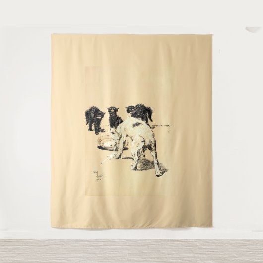 A Dog Day Pl 03 (1902) Cecil Charles Tapestry タペストリー (正面)