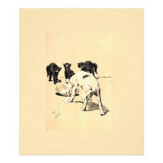 A Dog Day Pl 03 (1902) Cecil Charles Tapestry フォトプリント (正面)