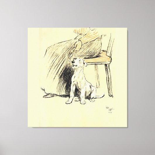 A Dog Day Pl 12 (1902)セシル・チャールズ・ウィンザー キャンバスプリント (正面)