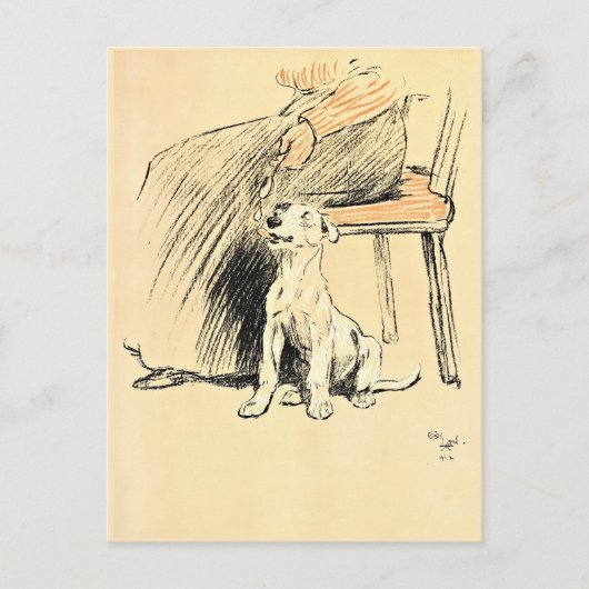 A Dog Day Pl 12 (1902)セシル・チャールズ・ウィンザー ポストカード (正面)