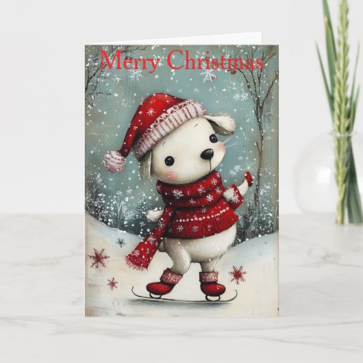 A Dog Ice Skating シーズンカード (正面)