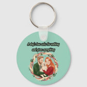 A dog's love asks for nothing and gives everything キーホルダー (正面)