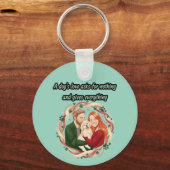 A dog's love asks for nothing and gives everything キーホルダー (正面)