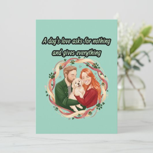 A dog's love asks for nothing and gives everything 招待状 (スタンド正面)