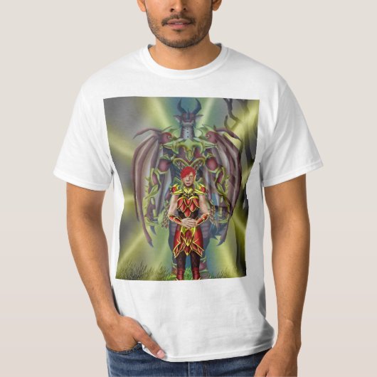 A Dracthyr and her hidden true self Tシャツ (正面)