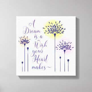 A Dream is a Wish your ハートがキャンバスを作成 キャンバスプリント