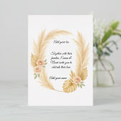 A dreamy boho arch for your perfect day 箔招待状 (立ち正面)