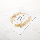 A dreamy boho arch for your perfect day 箔招待状 (回転した状態)