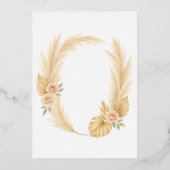 A dreamy boho arch for your perfect day 箔招待状 (裏面)