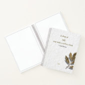 'A drop of ink may make a million think' writer's  ノートブック (内部)