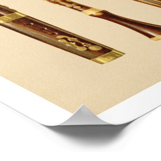 A dulcian, oboe, bassoon, oboe da cacia a ポスター (角)