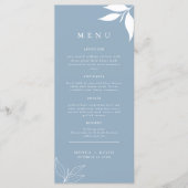 A Dusty Blue I 現代のミニマリスト I ブランチリーフス メニュー (正面)