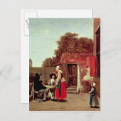 A Dutch Courtyard, c.1658-60 ポストカード (正面/裏面)